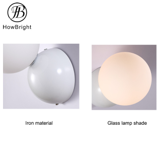 G9 Glass Shade LED Wall Light for Bedroom