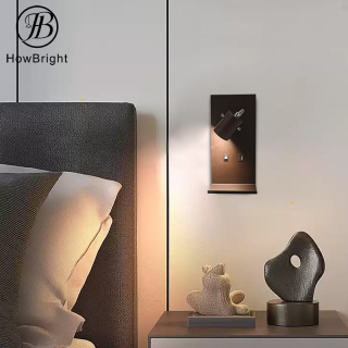 GU10 Indoor LED Wall Lamp with USB Charging Port