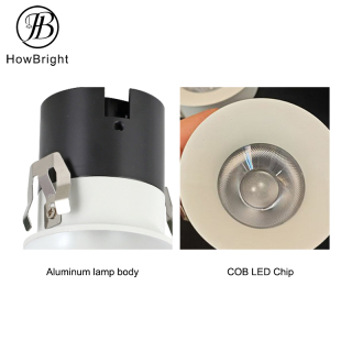 Aluminum 3W-15W Curved LED Recessed Downlight