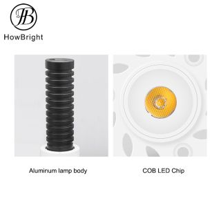 Commercial Trimless Recessed Aluminum Mini LED Spotlight