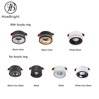 Aluminum Anti-Glare LED COB Ceiling Downlight for Hotel