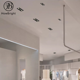 Modern Square Multi-Head Adjustable LED Recessed Spotlight