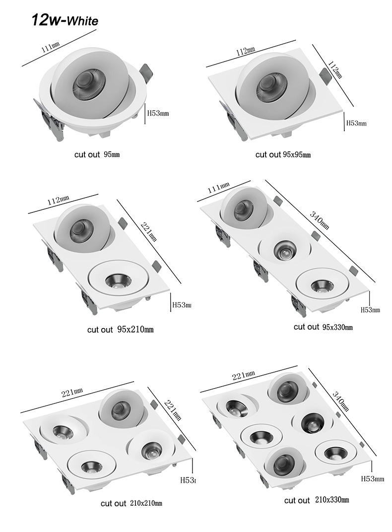 Adjustable LED spotlight
