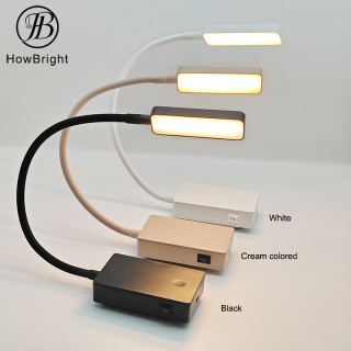 LED Rechargeable Gooseneck Wall Lamp with Touch Dimming