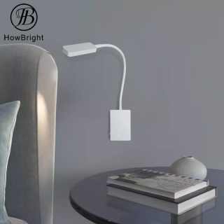 LED Rechargeable Gooseneck Wall Lamp with Touch Dimming