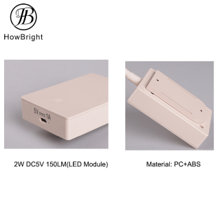 LED Rechargeable Bedside Reading Wall Lamp with Gooseneck