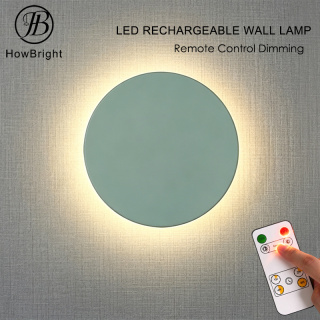 Modern Round Dimmable LED Rechargeable Wall Sconce