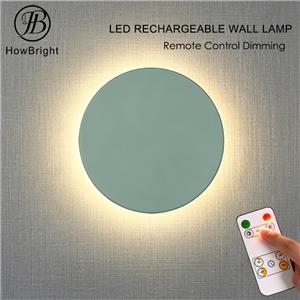 Modern Round Dimmable LED Rechargeable Wall Sconce