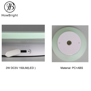 Modern Round Dimmable LED Rechargeable Wall Sconce