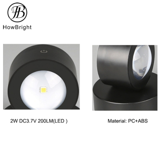 350° Rotatable Touch Dimmable LED Rechargeable Wall light