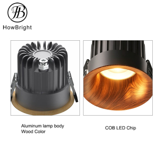 Curved Frameless Anti-Dazzle Alumium LED Embedded Downlight