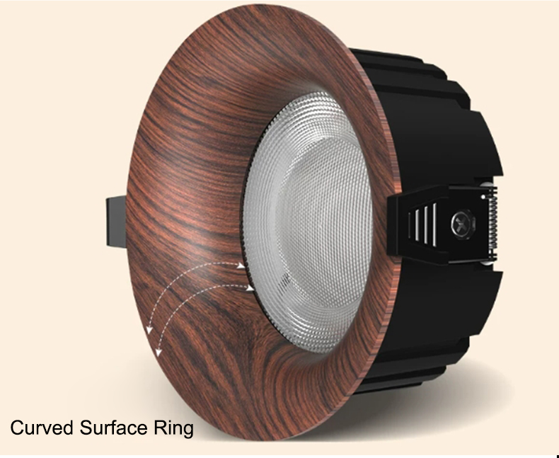 Wood Color LED Downlight
