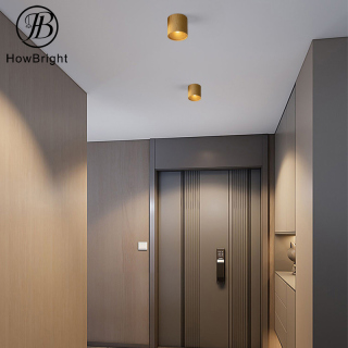 Wood Color Aluminum Anti-Glare LED Surfaced Mounted Downlight