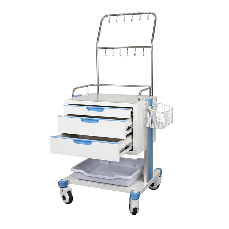 Supply Nursing Medication Cart With Drawer And Hook Wholesale Factory ...