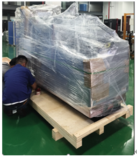 The octane number tester is in the process of being packed and shipped