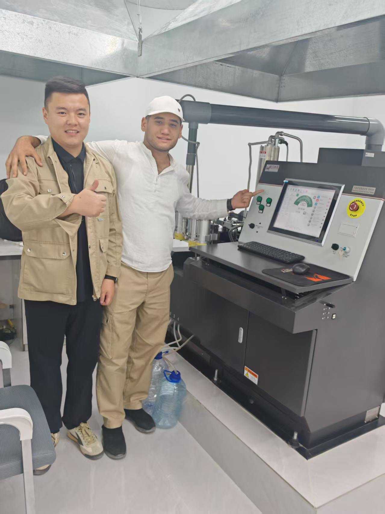 The engineer traveled to Uzbekistan to provide training to the users