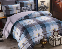 Retro Plaid Printing Comfortable Long-staple Cotton Bedding