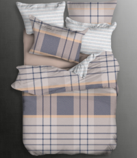 Long-staple Cotton Bedding Set Plaid Patterns