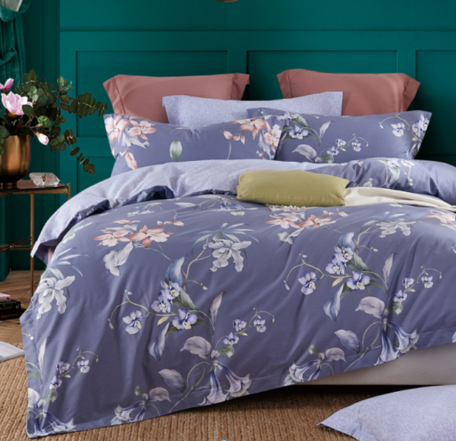 purple color bedding