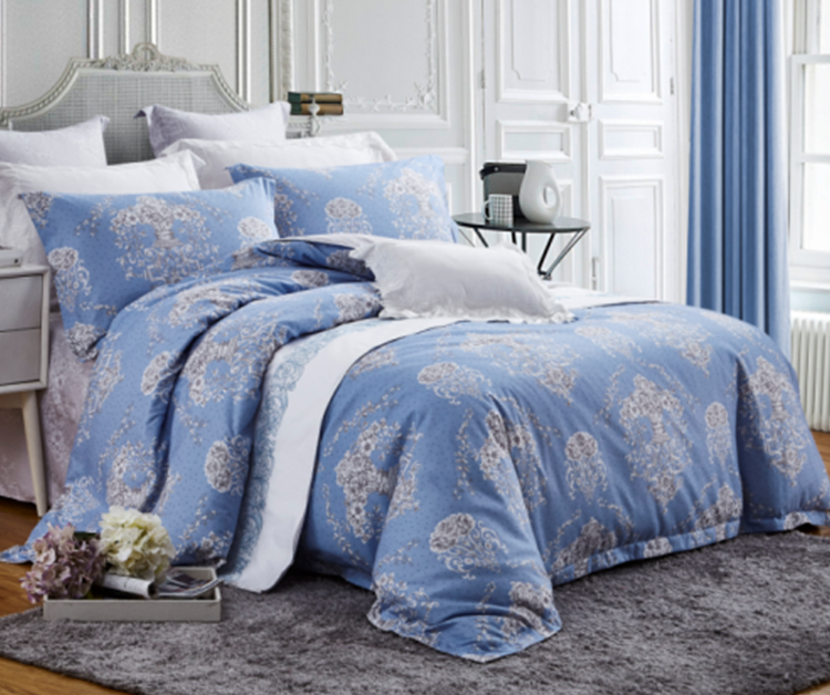 레트로 디자인 100% 폴리에스터 브러쉬드 중국 침구 세트