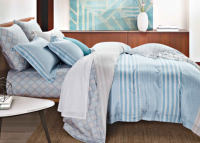 طقم ملاءة مريحة لايوسل مخططة طقم غطاء لحاف