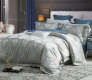 Silky Texture Polyester & Viscose Blend Jacquard Bedding Set