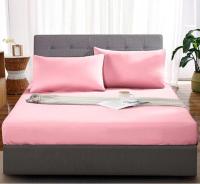 Soft Simple Solid Color Cotton Fitted Sheet