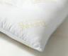 Soft White Plush Polyester Quilted Pillow