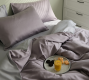 Purple Color Reversible Tencel Comforter Set
