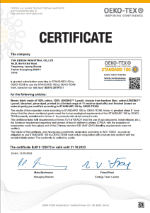 Certification OEKO-TEX® Inspirant Confiance