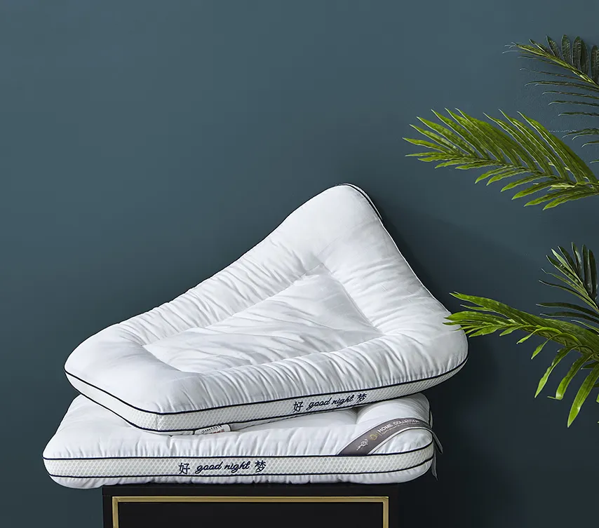 통기성 스트라이프 브러시 극세사 베개