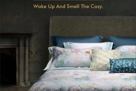 Juego de cama con estampado digital --- ELYSEE GARDEN