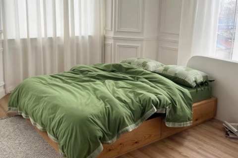 Parure de lit en coton lavé --- COUNTRYSIDE CORNER