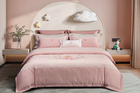 Parure de lit en coton à longues fibres – Rosy Dream