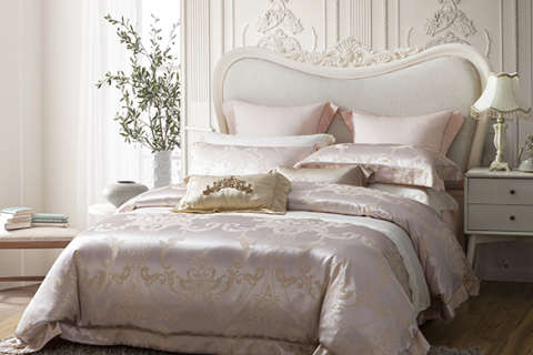 장식용 폴리에스터 자카드 침구 세트 --- 벨라