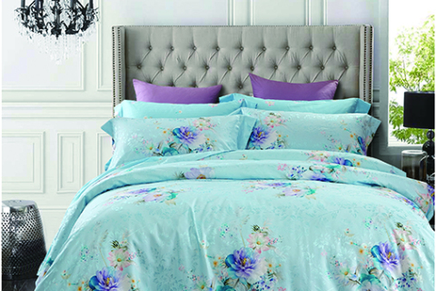 프리미엄 플로럴 코튼 침구 세트 --- 화지안