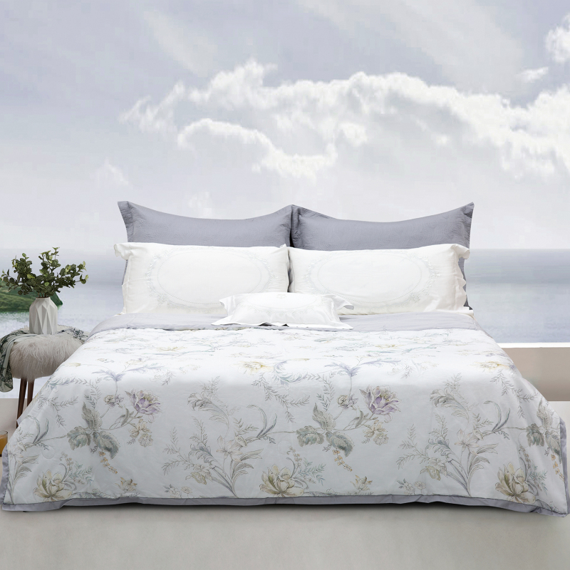 Летнее одеяло из лиоцелла с цифровым цветочным принтом --- БЕЛЛА