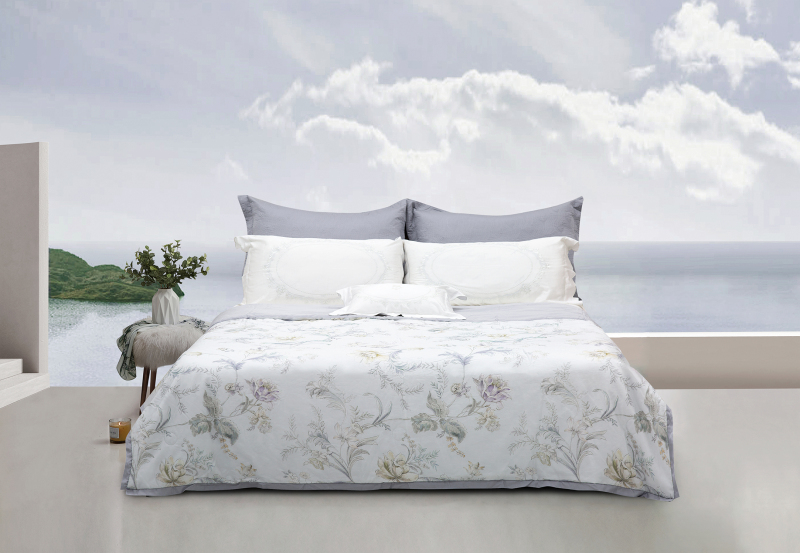 디지털 플로럴 프린트 리오셀 여름 퀼트 --- 벨라