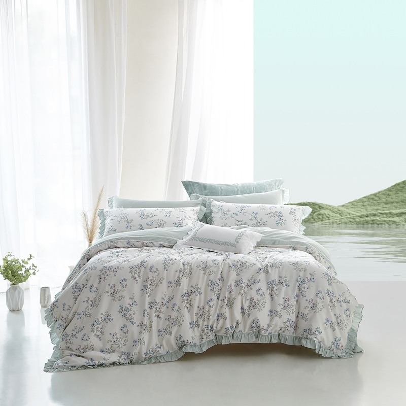 Parure de draps Spring Vibe en lyocell imprimé numériquement 60S --- CHUNJING