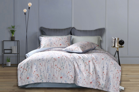 Élégante couette d'été en coton à fleurs --- NANZHI