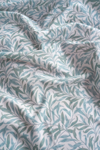 Luksusowy 4-częściowy zestaw pościeli letniej z lyocellu z wzorem liści --- FANLIN