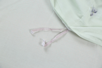 Elegancki 4-częściowy komplet pościeli bawełnianej Serenity Lavender z kwiatowym wzorem --- HUAJIAN