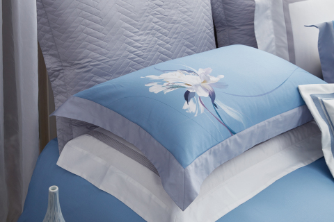 아름다운 아이리스 꽃무늬 코튼 침구 세트 --- 리우광