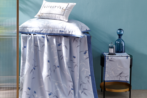 섬세한 꽃무늬 4피스 코튼 침구 세트 --- 벤란