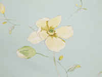 Zartes gelbes Blumenmuster, 4-teiliges Baumwoll-Bettwäscheset --- MICHUN