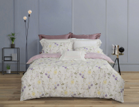シンプルでエレガントな花柄コットン寝具4点セット --- ウェイニアン