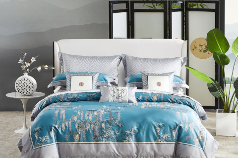 고급 중국식 코튼 침구 세트 --- 란팅