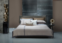 Juego de cama de algodón de color liso y elegante y moderno --- TIANYU