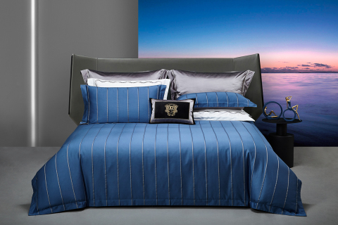 100% 고품질 코튼 스트라이프 침구 세트 #코튼 침구 세트 --- 웨이