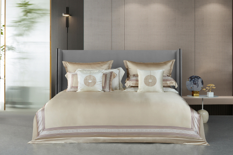 솔리드 컬러 프리미엄 멀버리 실크 침구 세트 --- 팅산